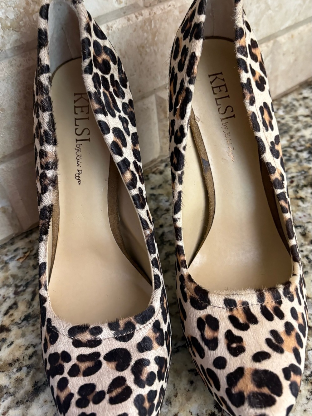 Kelsi Dagger Leopard-Print Pumps in Brown and Black